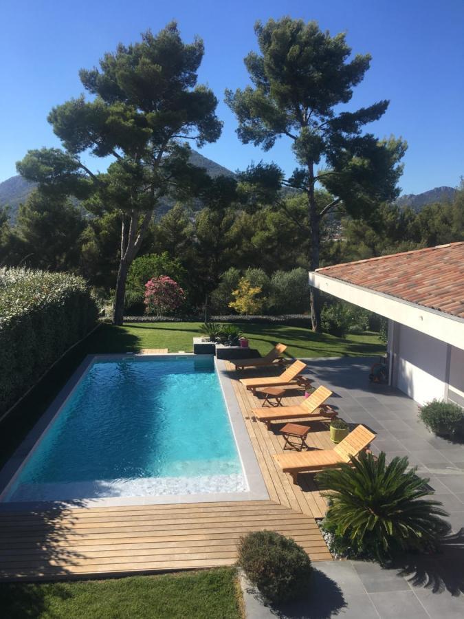 Chambre Luxe Dans Villa De Standing Avec Piscine, Acces Discret Et Independant, Terrasse Arboree Et Parking Prive La Valette-du-Var Zewnętrze zdjęcie