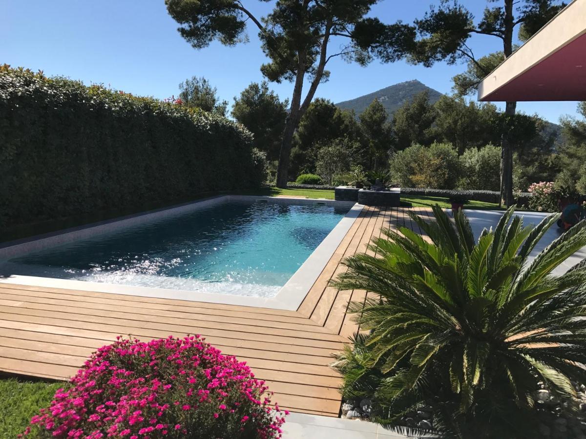 Chambre Luxe Dans Villa De Standing Avec Piscine, Acces Discret Et Independant, Terrasse Arboree Et Parking Prive La Valette-du-Var Zewnętrze zdjęcie
